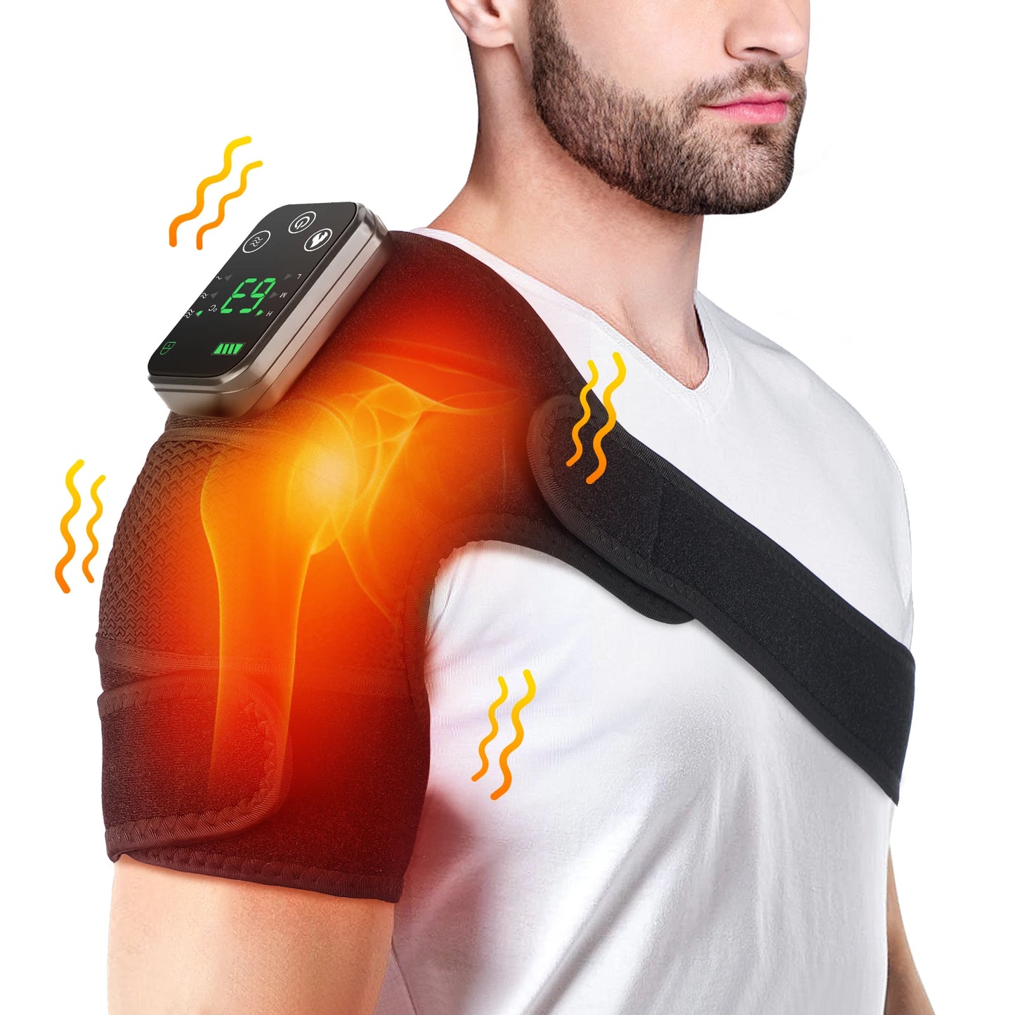 The multifunctional heated shoulder guard can be used not only to protect the shoulders, but also to protect the knees and elbows. Tow pcs only for 69.99