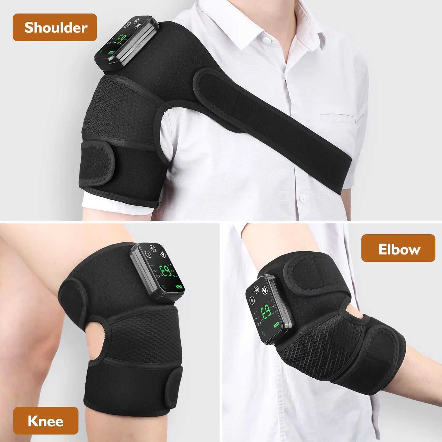 The multifunctional heated shoulder guard can be used not only to protect the shoulders, but also to protect the knees and elbows. Tow pcs only for 69.99